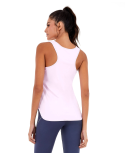Regata Skin Fit Inspiracionais Rosa Soft