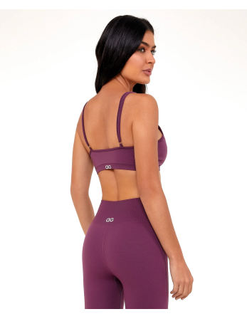 Top Sem Costura Essential Roxo Wine 2