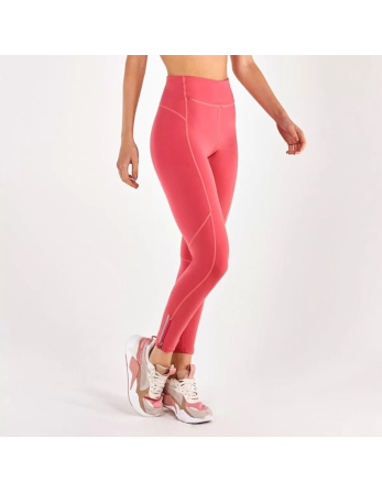 Legging Supplex Ziper Barra Coral