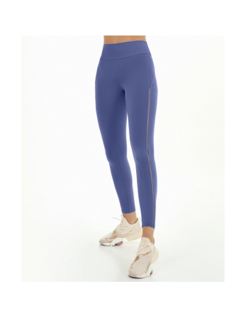 Legging Bodytex Com Elastico Vazado Azul Moonlight