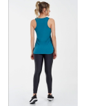 Regata Skin Fit Alongada Gola V Verde Strong
