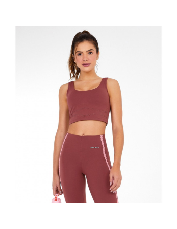 Top Bodytex Ii Com Laser Marrom Mahogany