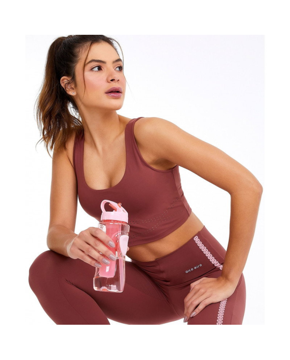 Top Bodytex Ii Com Laser Marrom Mahogany