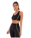 Top Velocity Com Ziper Holografico Preto