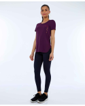T-Shirt Skin Fit Inspiracionais Roxo