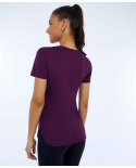 T-Shirt Skin Fit Inspiracionais Roxo