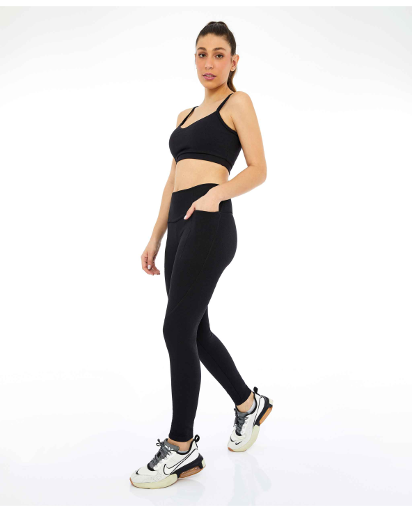 Legging Unique Recortes Preto