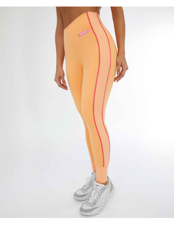 Legging Blackout Ii C/ Recorte Verticale Laranja Gym