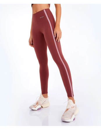 Legging Bodytex Ii Com Laser E Fusao Marrom Mahogany