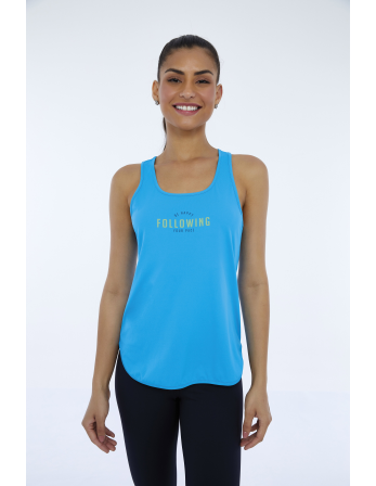 Regata Skin Fit Inspiracional Azul Vivid
