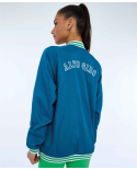 Jaqueta Aerofit Bomber Com Punhos Verde Deep Lagon
