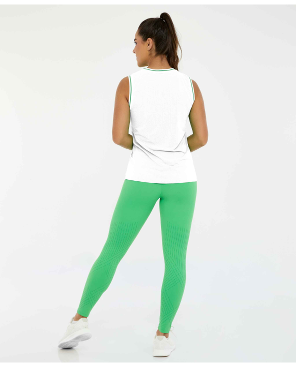 Regata Nylon Dry Alongada Branco