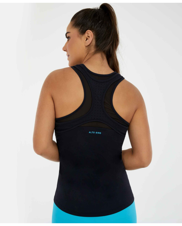 Regata Skin Fit Tule E Laser Preto