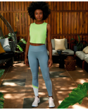 Regata Skin Fit Cropped Refletivo Verde Sharp
