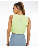 Regata Skin Fit Cropped Refletivo Verde Sharp