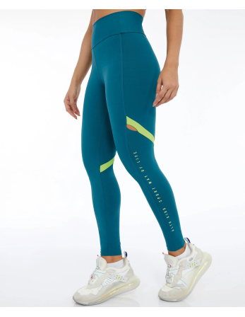 Legging Bodytex Vazado Lateral Sport Way Verde Running