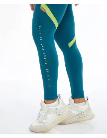 Legging Bodytex Vazado Lateral Sport Way Verde Running 2