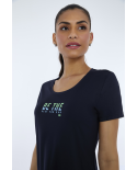 T-Shirt Skin Fit Inspiracionais Preto