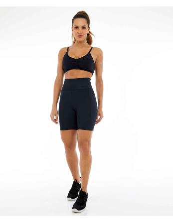 Bermuda Hyper Com Bolsos Laterais Preto