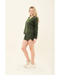 Bag-Foldable Windbreaker Jacket Verde Militar