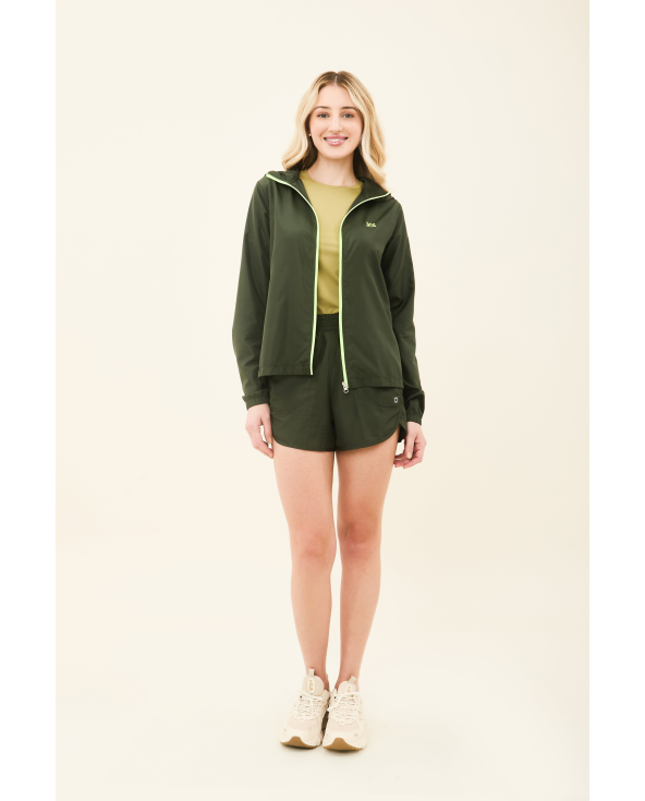 Bag-Foldable Windbreaker Jacket Verde Militar