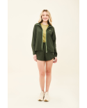 Bag-Foldable Windbreaker Jacket Verde Militar
