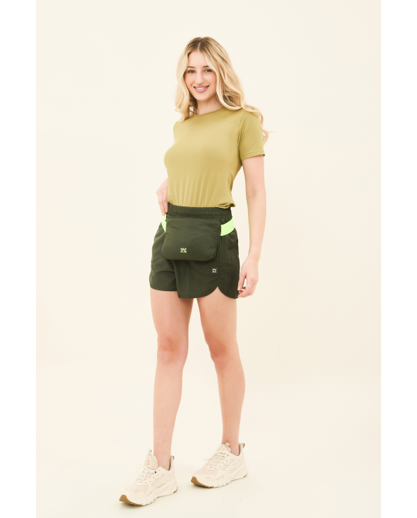 Bag-Foldable Windbreaker Jacket Verde Militar