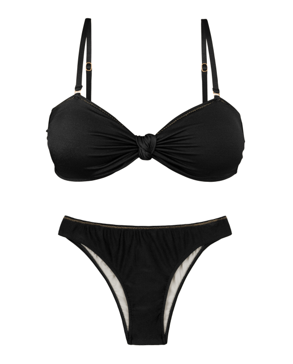 Set Shimmer-Black Bandeau-Joy Essential