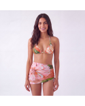 Rosa-Silvestre Saia Tule