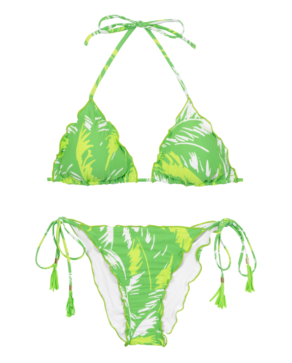 Set Green-Palms Frufru-Comfy