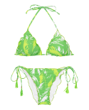 Set Green-Palms Frufru-Comfy