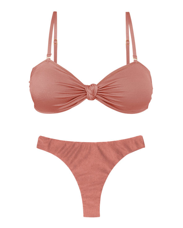 Set Shimmer-Copper Bandeau-Joy Nice-Fio