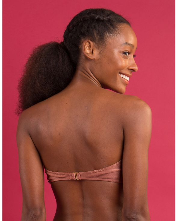 Top Shimmer-Copper Bandeau-Joy