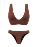 Multi Straps Bikini Marsala