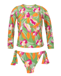 Set Green-Bloom Rash-Guard Italy